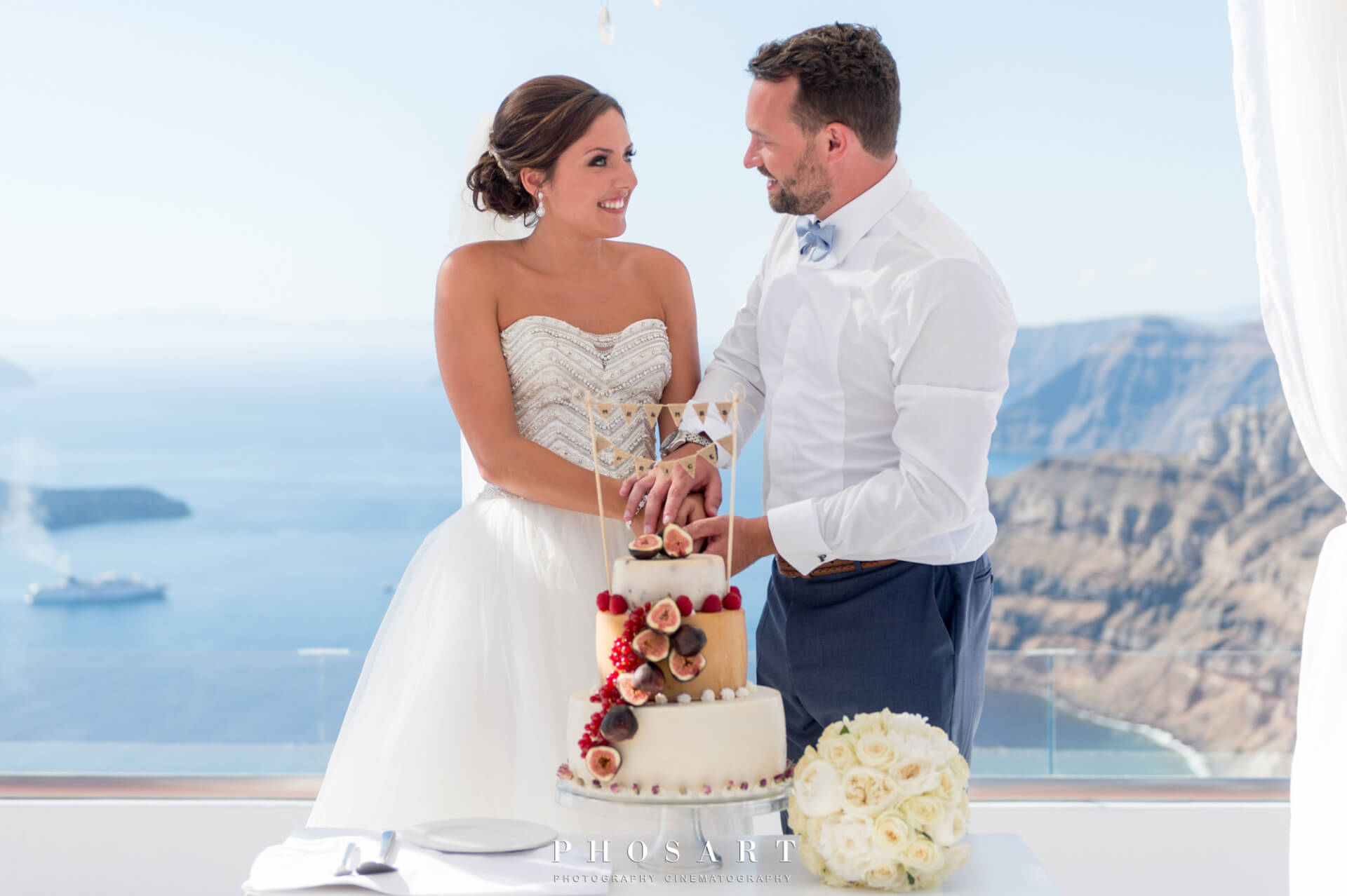 Wedding Reception - Couple - Santorini Gem