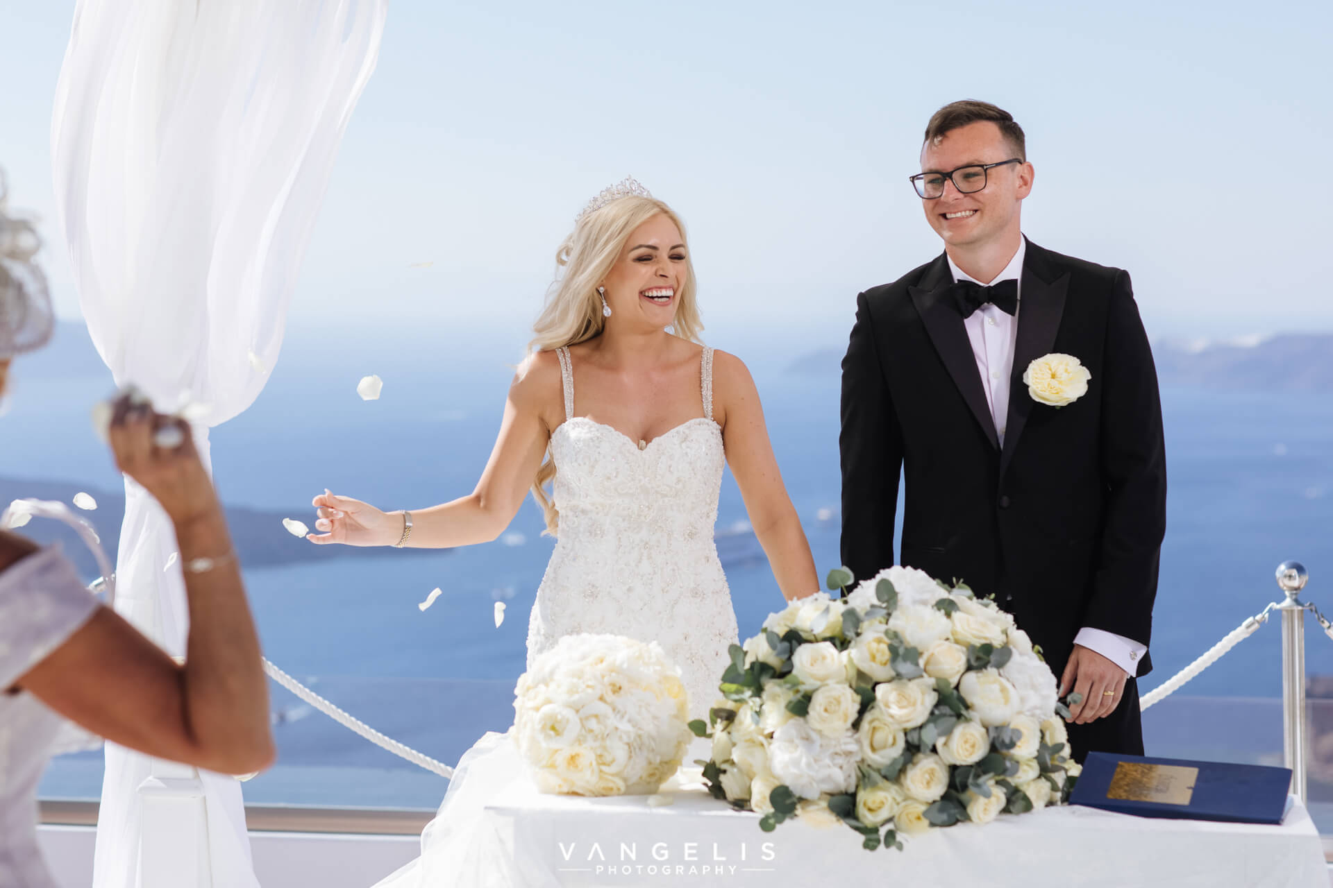 Happy Couples - Caldera Reception - Wedding Venue - Santorini Gem