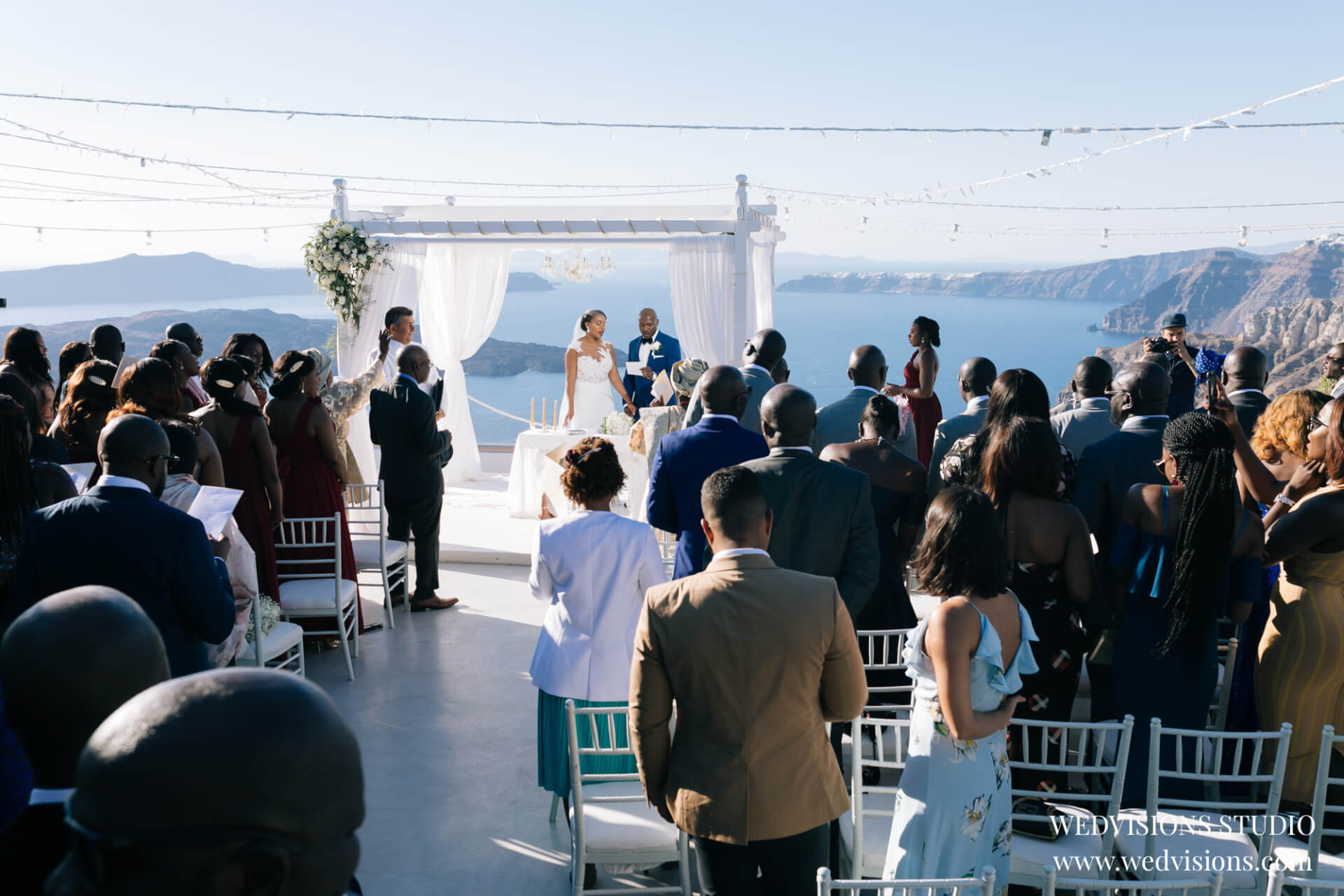 Couple - Caldera View - Wedding Venue - Santorini Gem