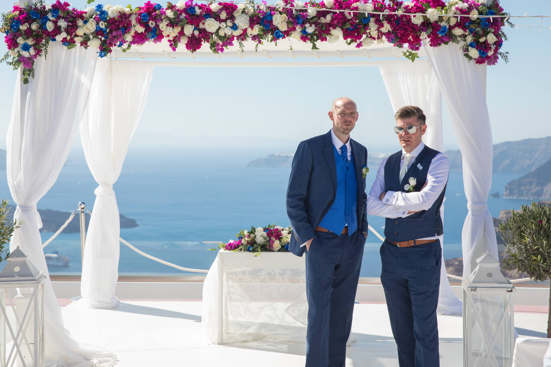 Groom - Wedding Venue - Santorini Gem