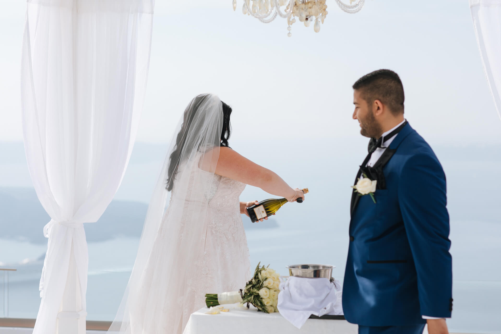 Real Couple - Wedding Venue - Caldera - Santorini Gem