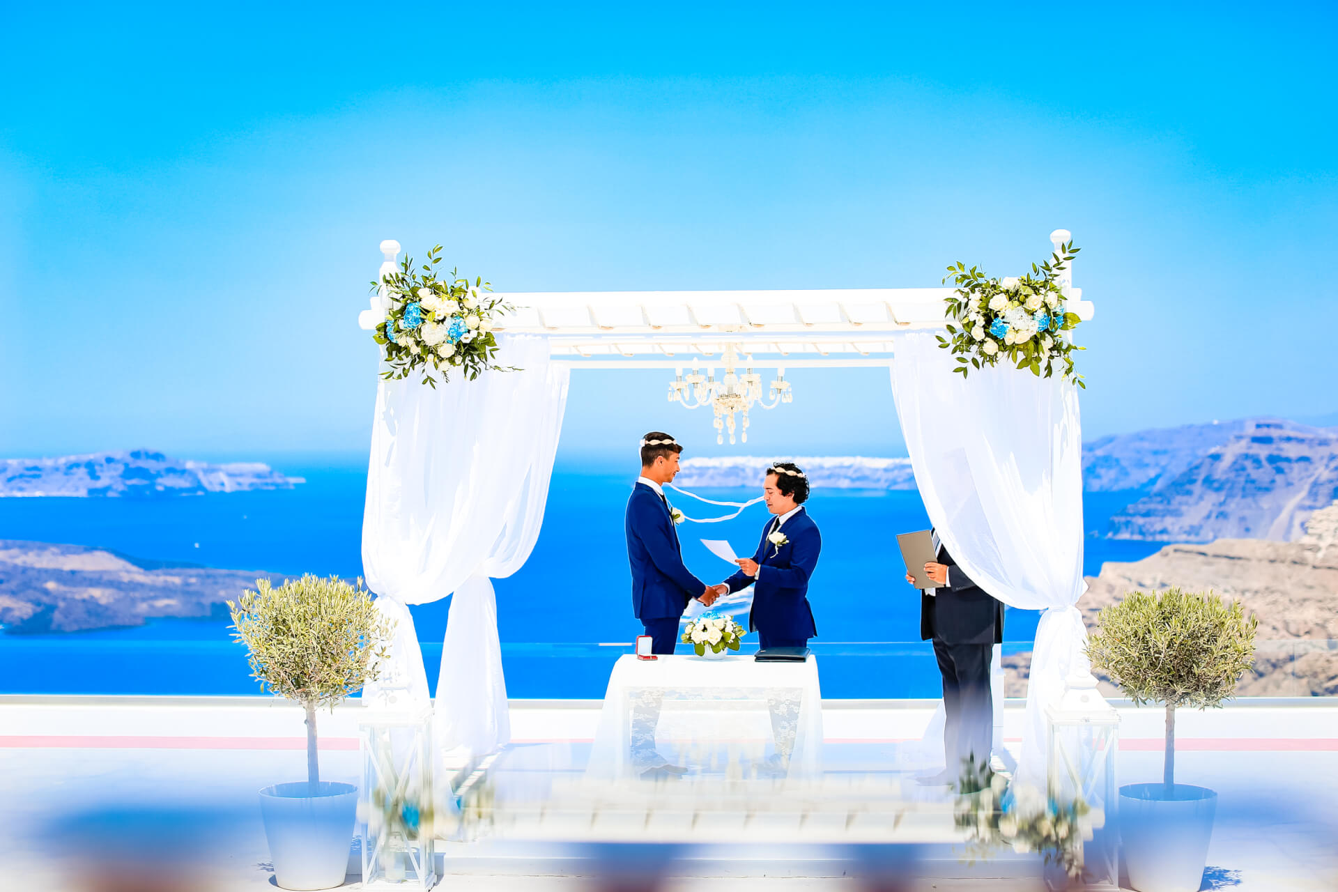 Caldera View - Caldera Wedding - Santorini Gem