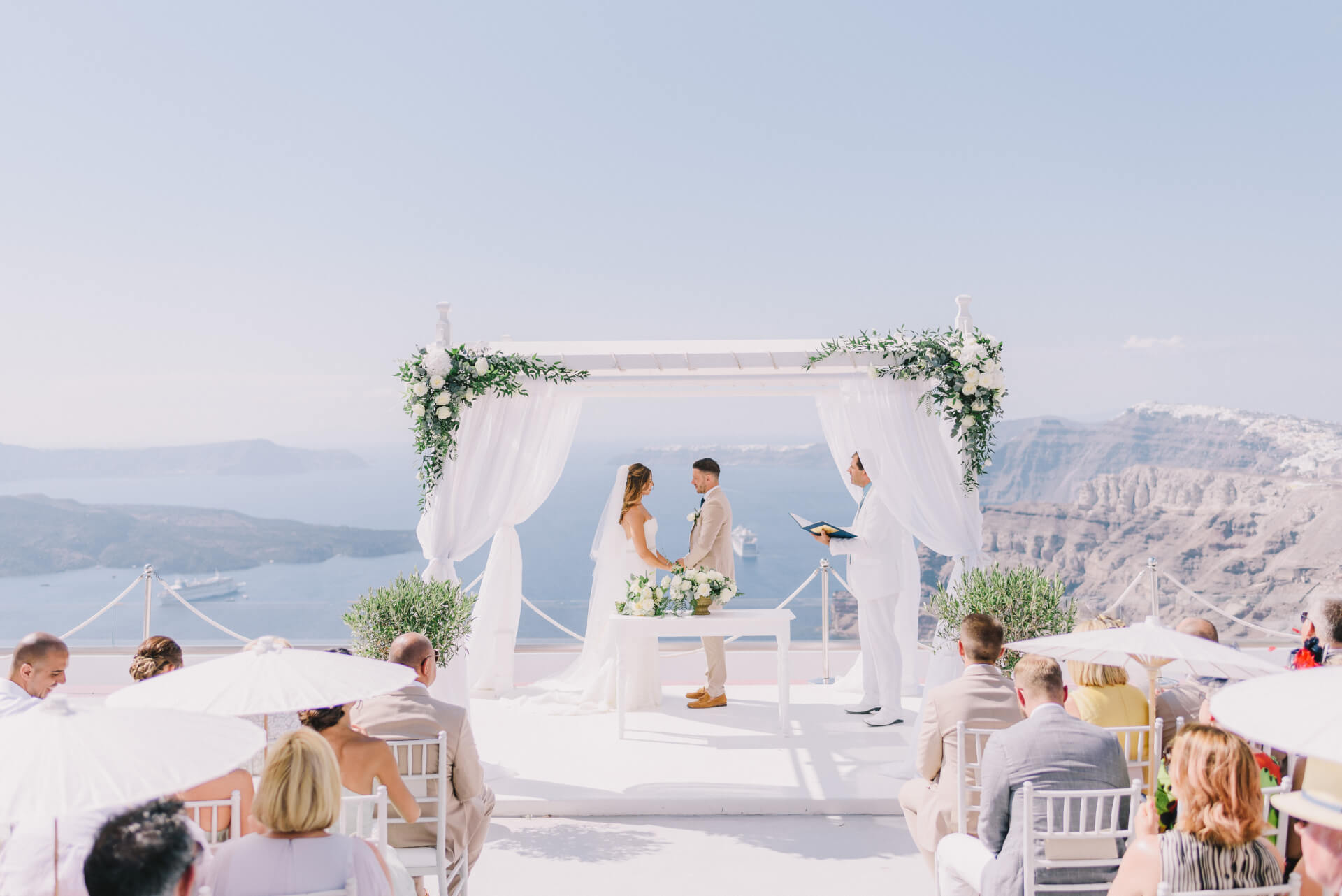 Wedding Venue - Santorini Terrace View - Santorini Gem