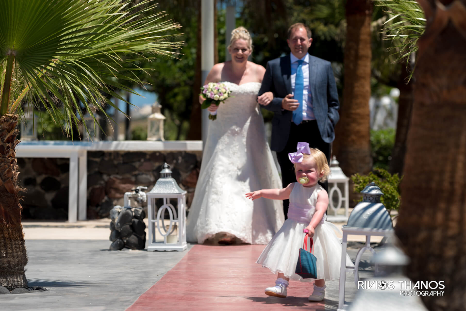 Ceremony - Newlyweds - Wedding Venue - Santorini Gem