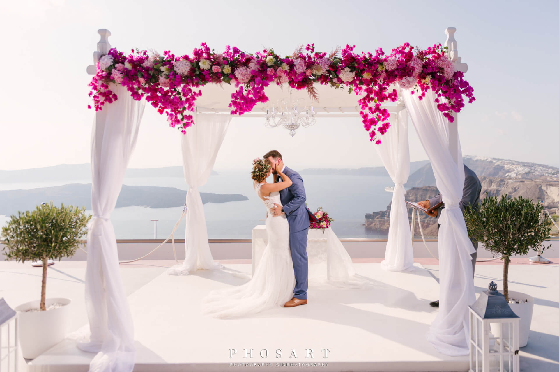 Happiness on Film - Caldera Wedding - Wedding Venue - Santorini Gem