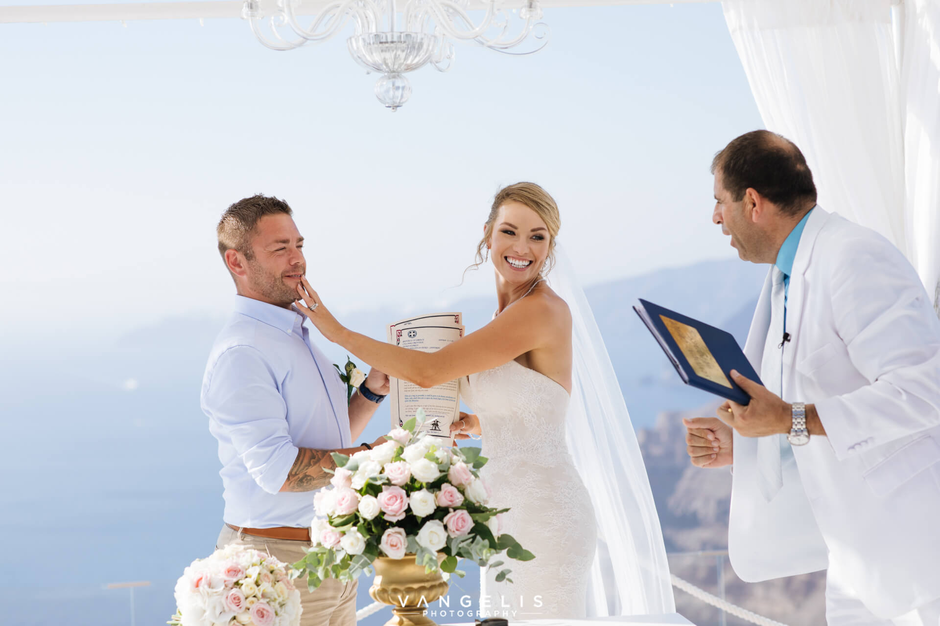 Happiness on Film - Caldera View - Wedding Venue - Santorini Gem